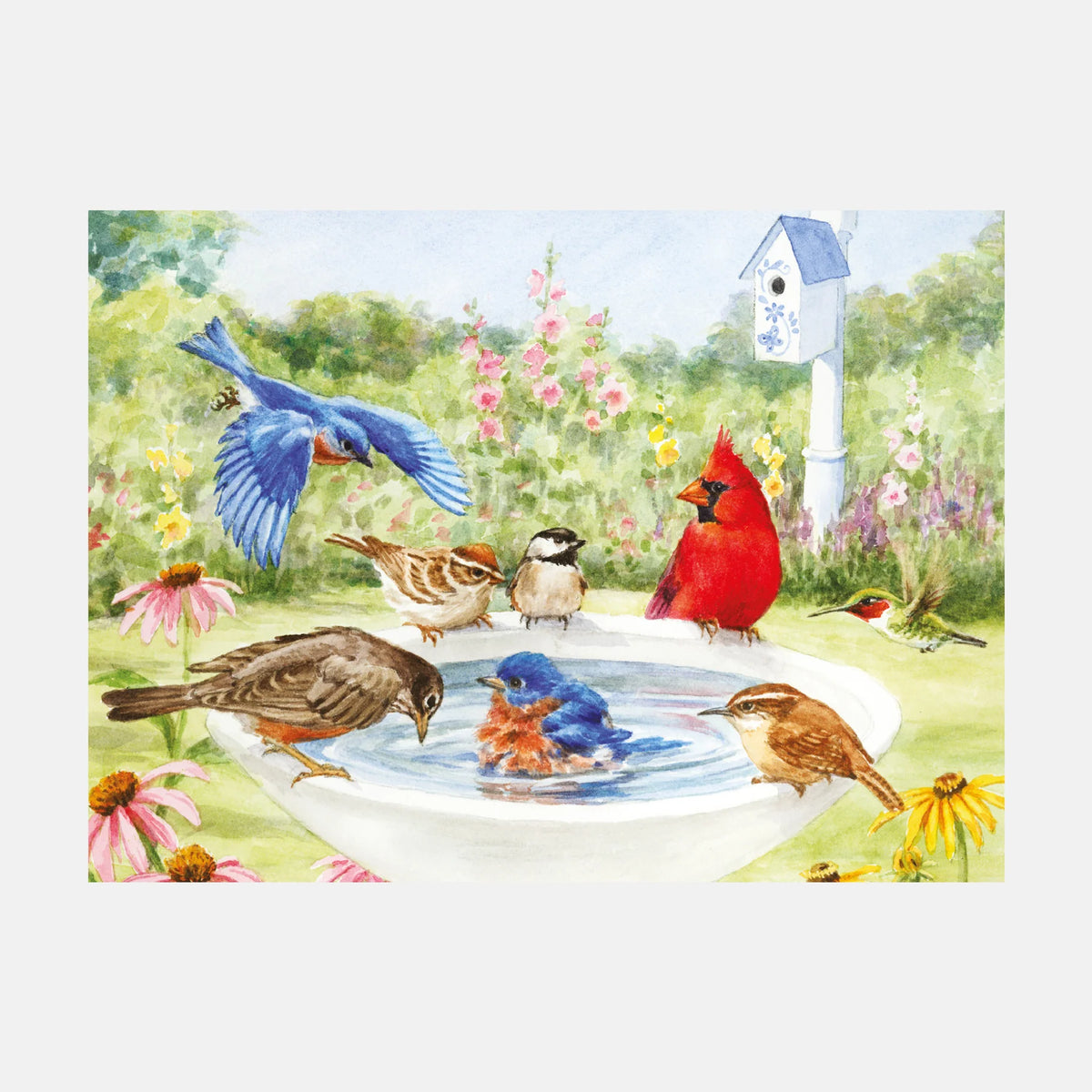 Puslespill "Bathing Birds" (35 brikker)