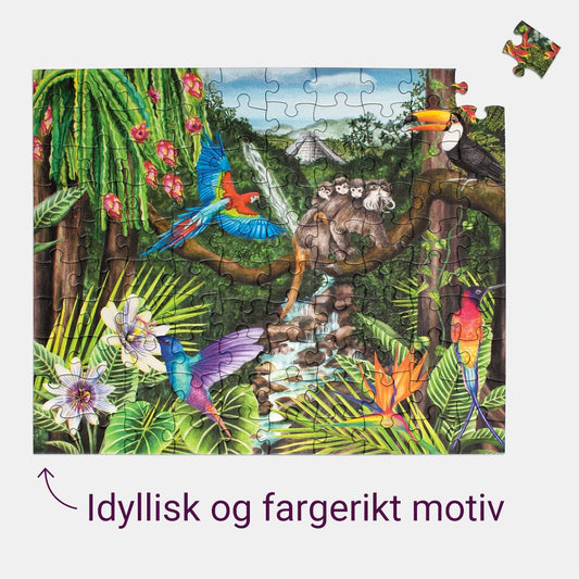 Puslespill "Jungle Life" (100 brikker)